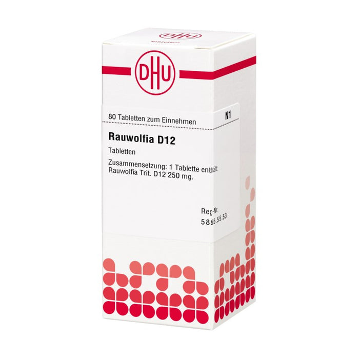 Rauwolfia D12 DHU Tabletten, 80 pcs. Tablets