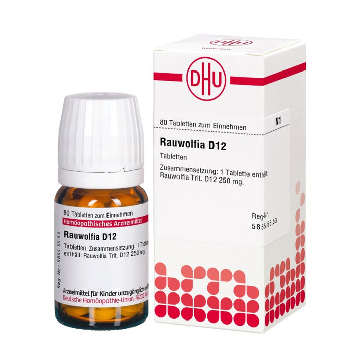 Rauwolfia D12 DHU Tabletten, 80 pcs. Tablets