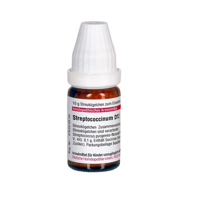 Streptococcinum D12 DHU Globuli, 10 g Globules