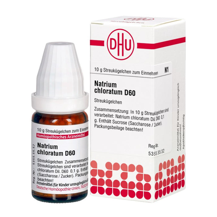 Natrium chloratum D60 DHU Globuli, 10 g Globules