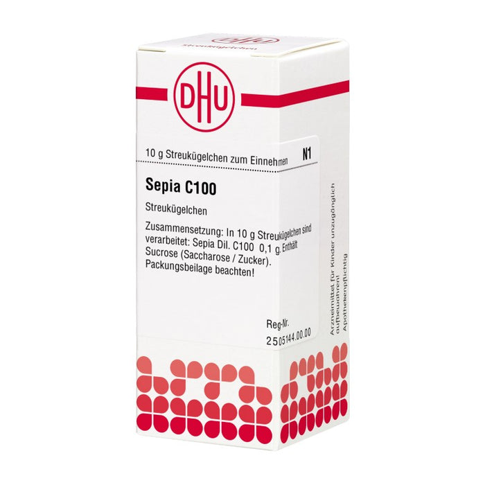 DHU Sepia C100 Streukügelchen, 10 g Globules