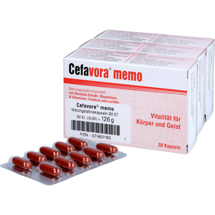 Cefavora memo Weichgelatinekapseln, 90 pc Capsules