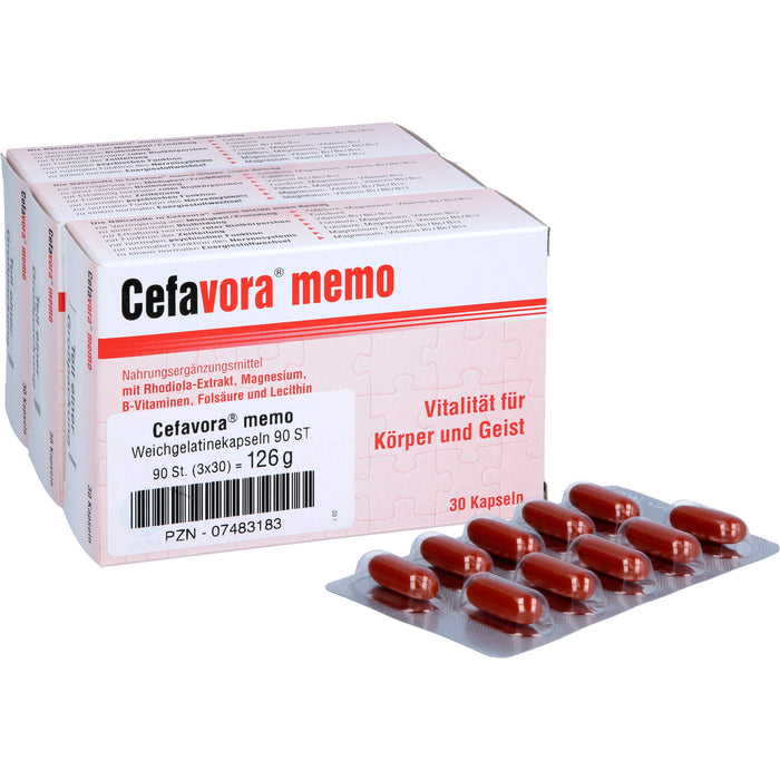 Cefavora memo Weichgelatinekapseln, 90 pc Capsules
