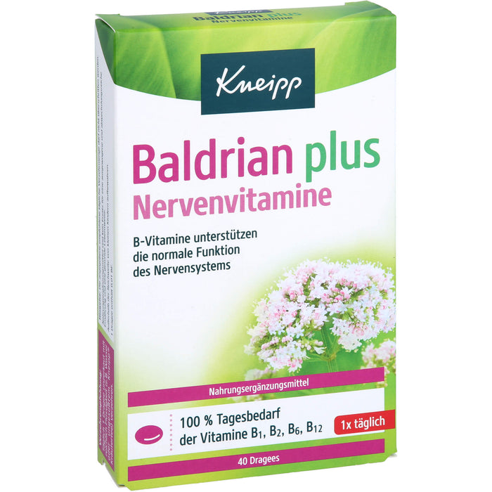 Kneipp Baldrian plus Nervenvitamine Dragees, 40 pcs. Tablets