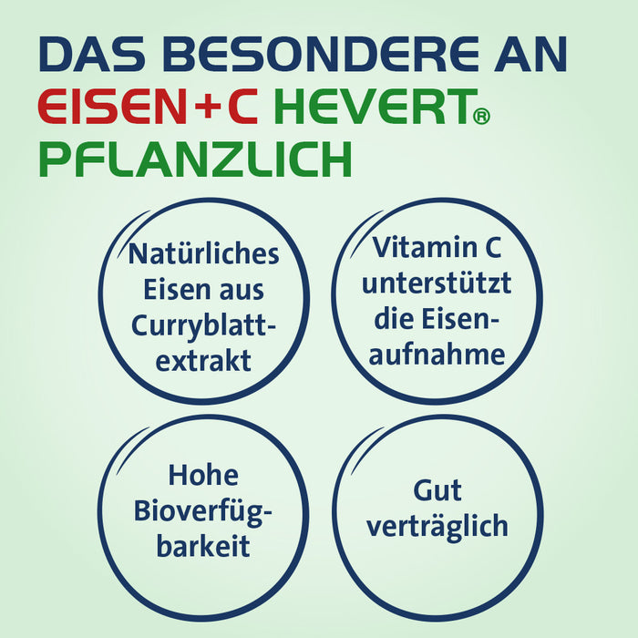 Eisen + C Hevert pflanzlich, 60 pc Capsules