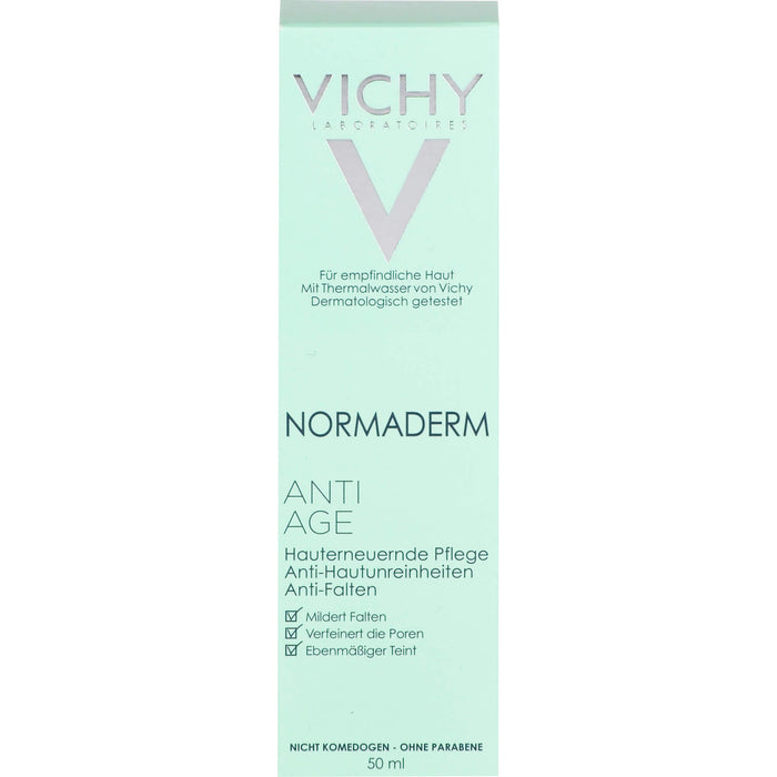 VICHY Normaderm Anti-Age hauterneuernde Pflege, Anti-Hautunreinheiten und Anti-Falten, 50 ml Creme