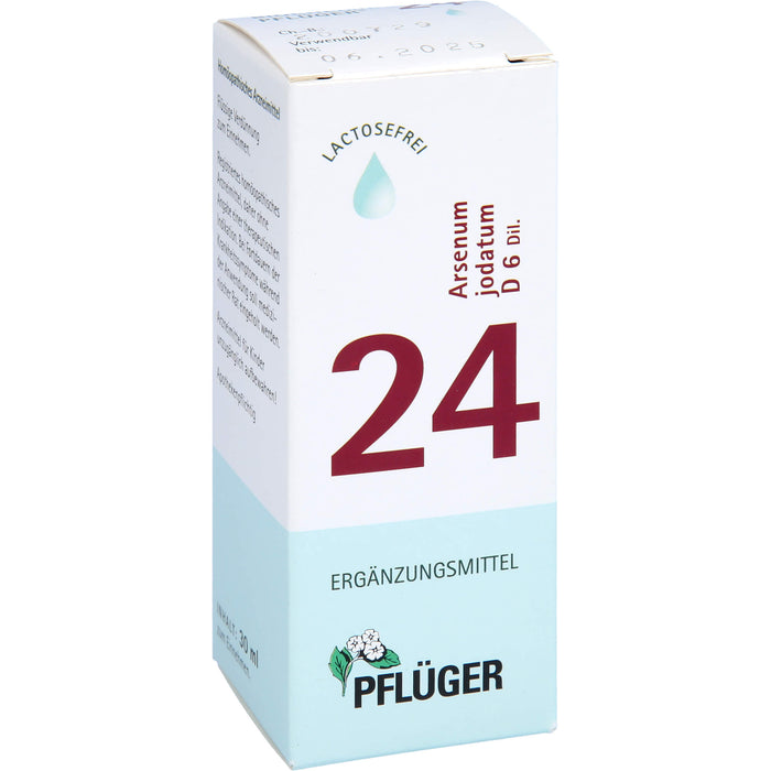 Pflüger Biochemie Nr.24 Arsenum jodatum D6 Dilution, 30 ml Solution