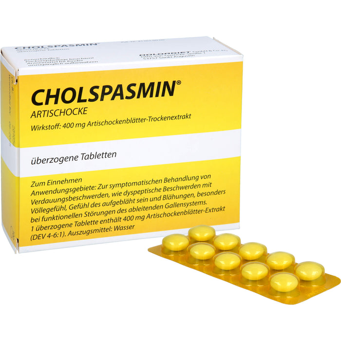 CHOLSPASMIN Artischocke, 100 pcs. Tablets