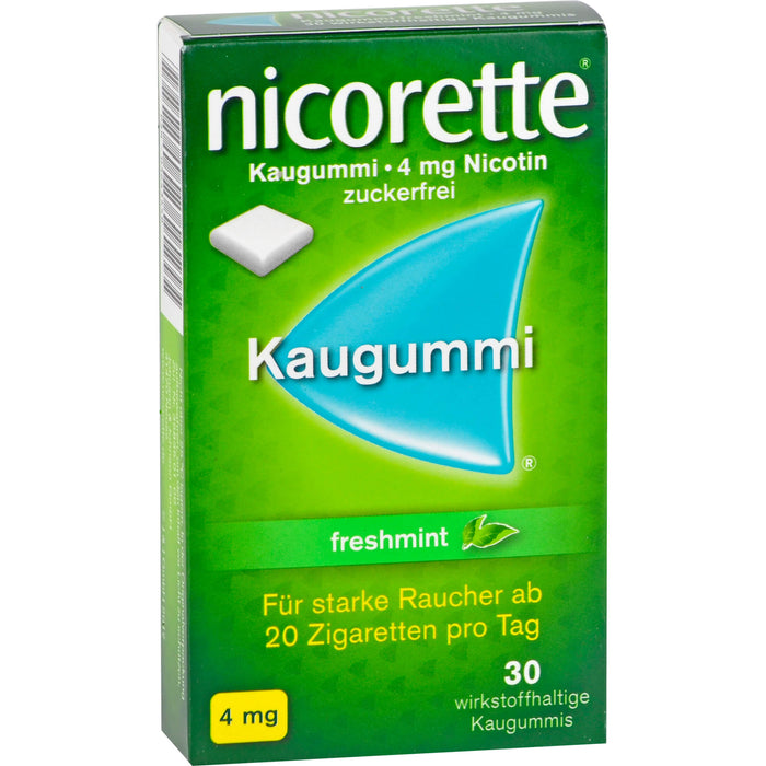 Nicorette Kaugummi 4 mg freshmint Gerke, 30 pc Gomme à mâcher