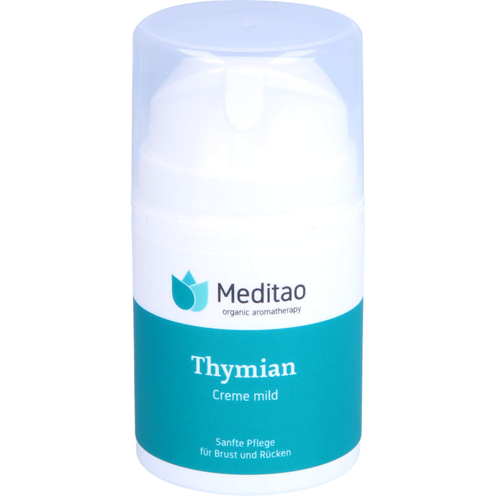 Meditao Thymiancreme mild sanfte Pflege für Brust und Rücken, 50 ml Creme