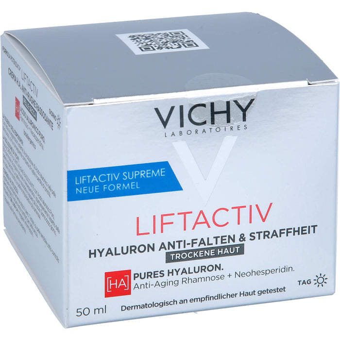 VICHY Liftactiv Hyaluron Anti-Falten & Straffheit Creme für trockene Haut, 50 ml Cream