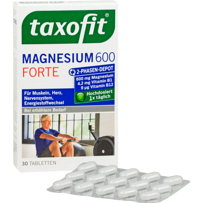 Taxofit Magnesium 600 Forte Depot Tabletten, 30 pcs. Tablets