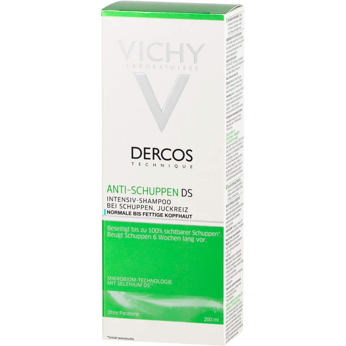 DERCOS Anti-Schuppen Intensiv-Shampoo bei Juckreiz für normale bis fettige Kopfhaut, 200 ml Shampoing