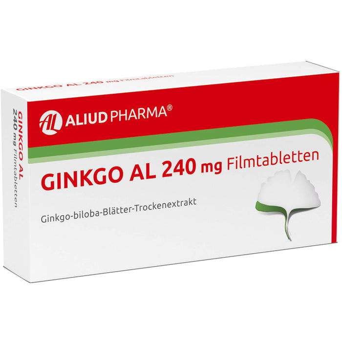 Ginkgo AL 240 mg Filmtabletten bei altersbedingten Gedächtniseinbußen mit leichter Demenz, 120 pcs. Tablets
