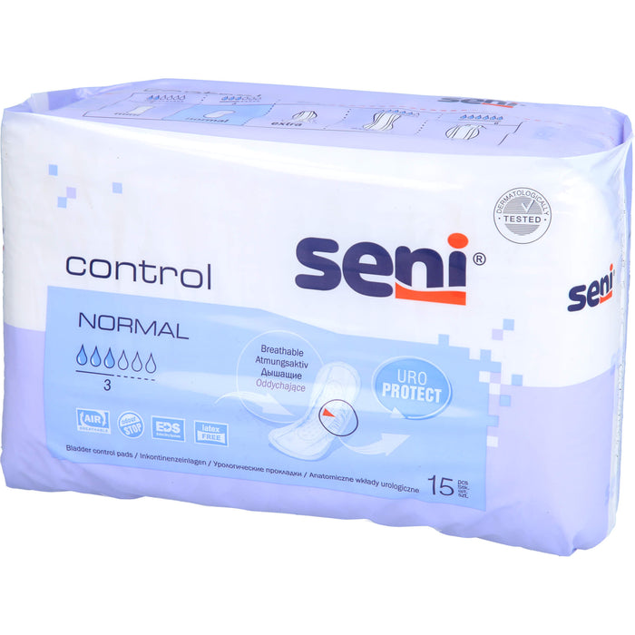 Seni Control Inkontinenzeinlagen Normal, 15 pc Dépôts