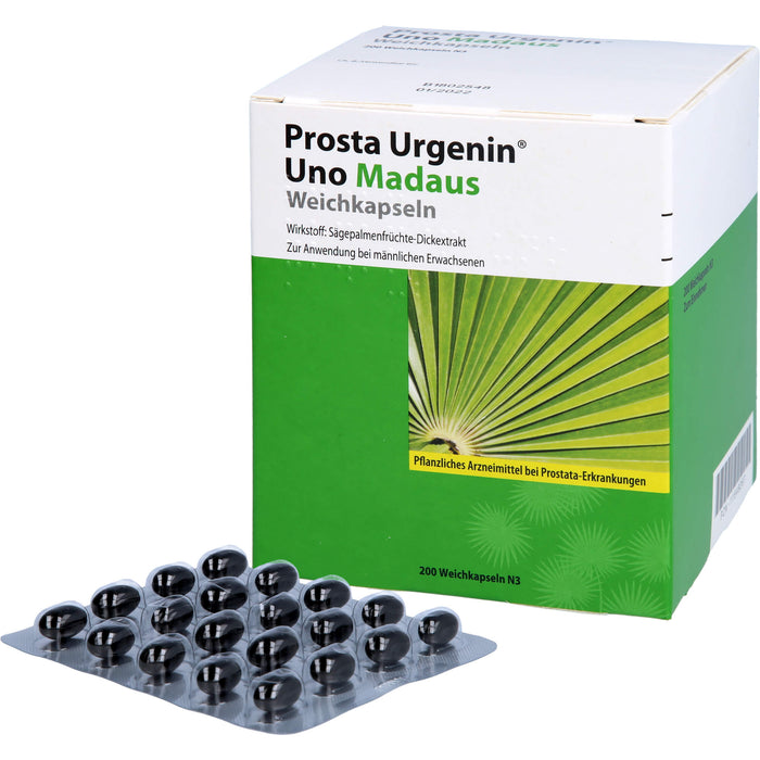 Madaus Prosta Urgenin Uno 320 mg Weichkapseln bei Prostata Erkrankungen, 200 pc Capsules