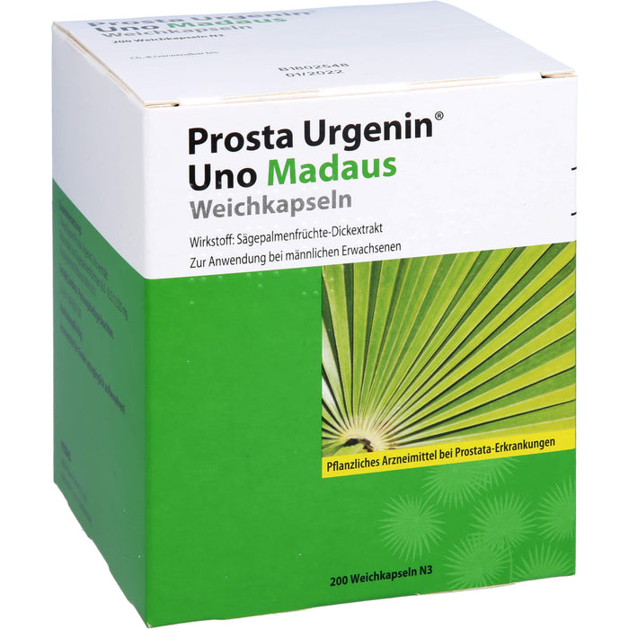 Madaus Prosta Urgenin Uno 320 mg Weichkapseln bei Prostata Erkrankungen, 200 pc Capsules