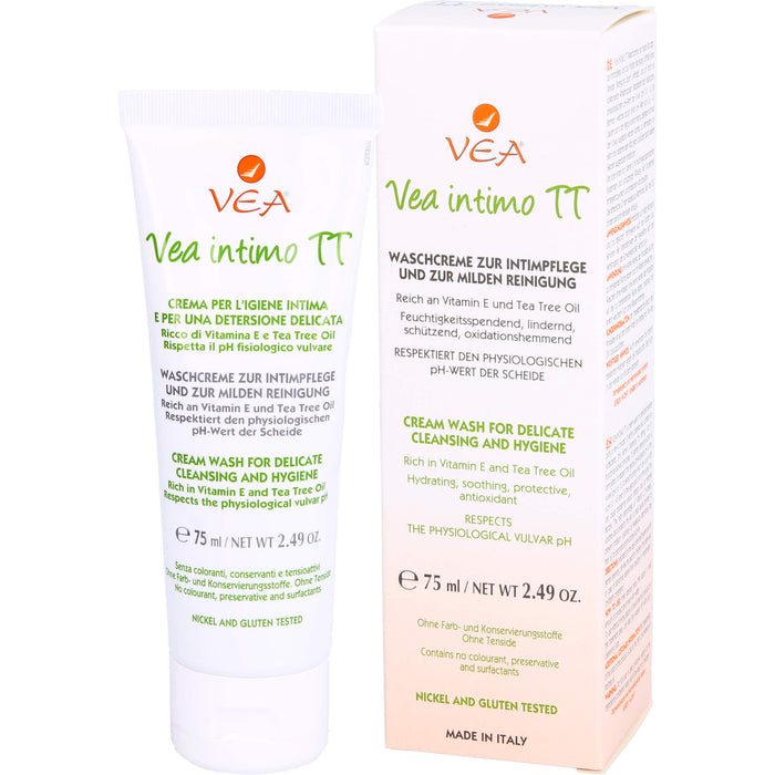 Vea intimo TT Waschcreme zur Intimpflege und zur milden Reinigung, 75 ml Savon liquide