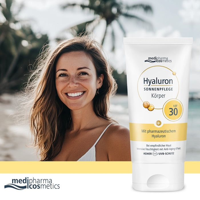 Medipharma Cosmetics Hyaluron Sonnenpflege Körper LSF 30, 150 ml Creme