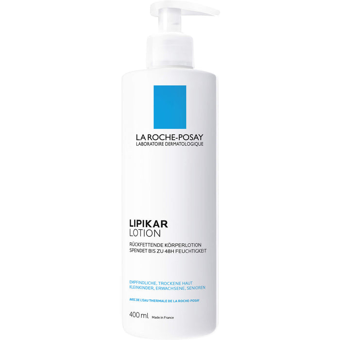 La Roche-Posay Lipikar Lotion rückfettende Körperlotion für empfindliche, trockene Haut, 400 ml Lotion