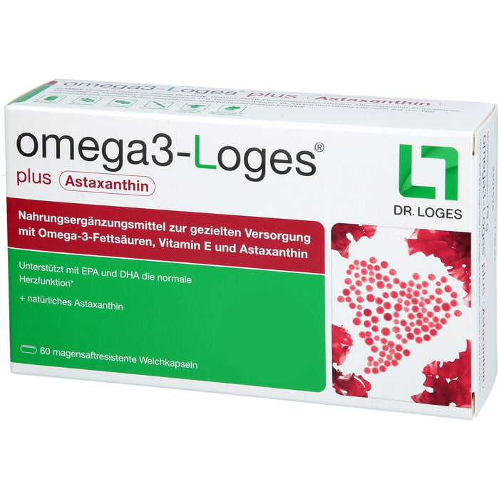 omega3-Loges plus Astaxanthin Kapseln, 60 St. Kapseln