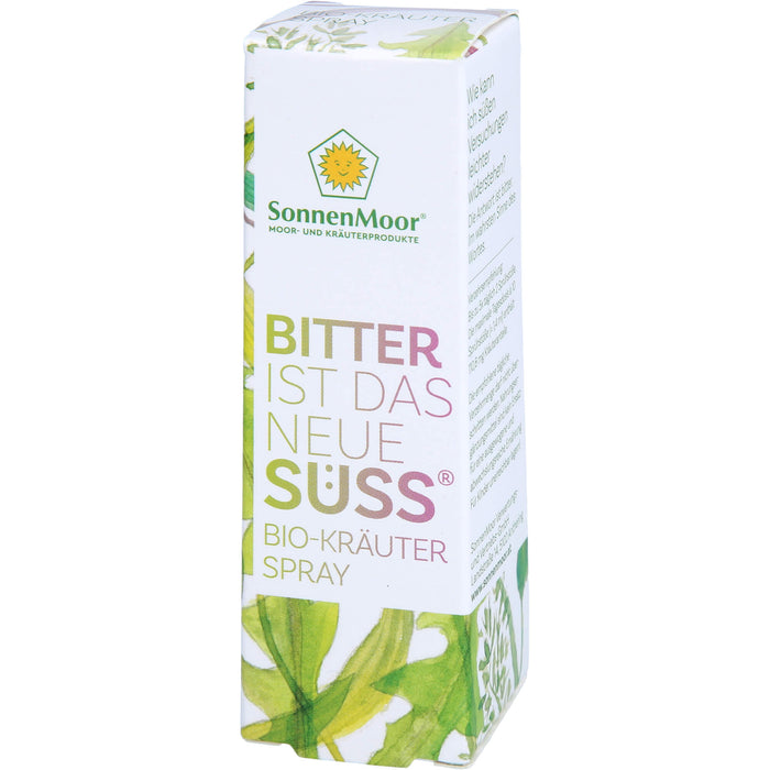 SonnenMoor Bitter ist das neue Süss Bio-Kräuterspray, 20 ml Solution