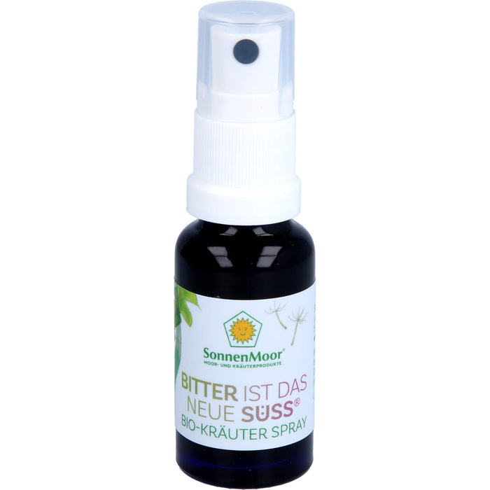SonnenMoor Bitter ist das neue Süss Bio-Kräuterspray, 20 ml Solution