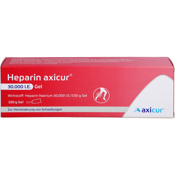Heparin axicur 30.000 I.E. Gel zur Verminderung von Schwellungen, 100 g Gel