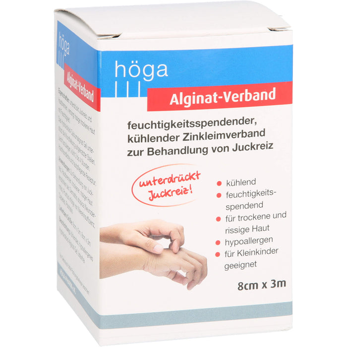Höga Alginat-Verband 8 cm x 3 m kühlender Zinkleimverband, 1 pc pansement