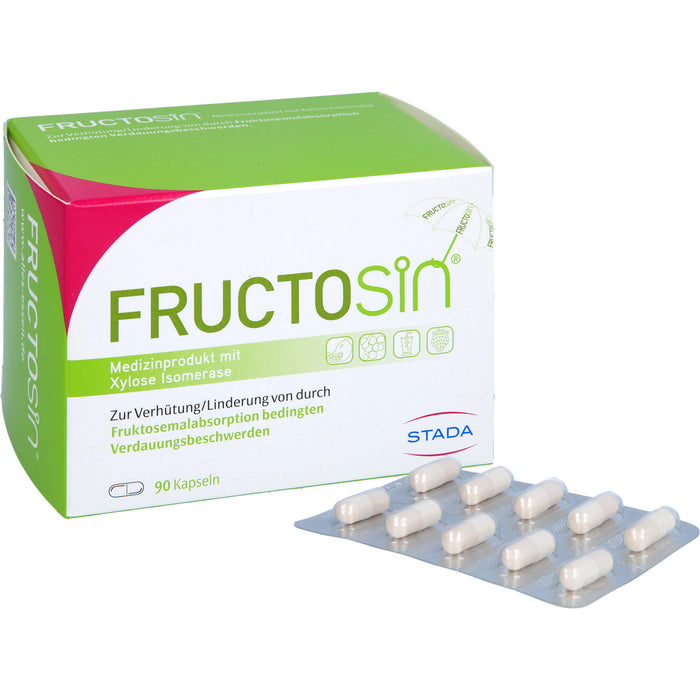 FRUCTOSiN Kapseln zur Linderung von durch Fruktosemalabsorption bedingten Verdauungsbeschwerden, 90 pc Capsules