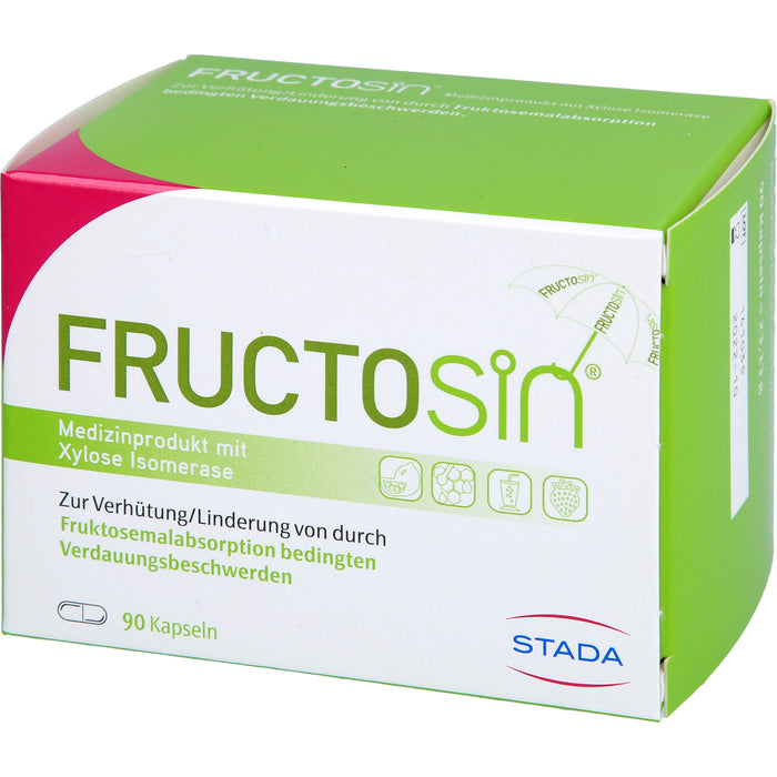 FRUCTOSiN Kapseln zur Linderung von durch Fruktosemalabsorption bedingten Verdauungsbeschwerden, 90 pc Capsules