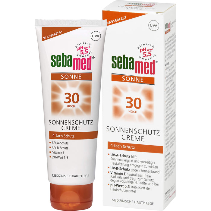 Sebamed Sonnenschutz Creme LSF 30, 75 ml Crème