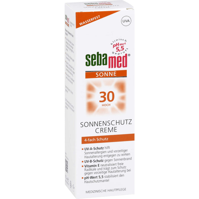 Sebamed Sonnenschutz Creme LSF 30, 75 ml Crème