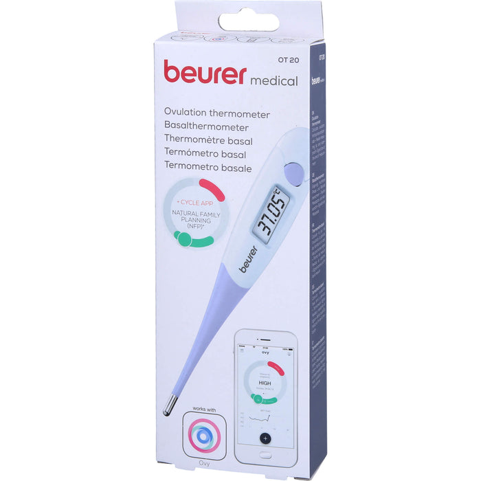 Beurer OT20 Basalthermometer + Zyklus-App Ovy, 1 pc thermomètre clinique