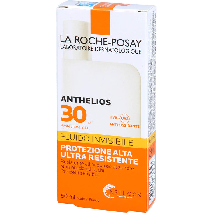 La Roche-Posay Anthelios Invisible Fluid LSF 30 ultra-leicht für empfindliche Haut, 50 ml Solution