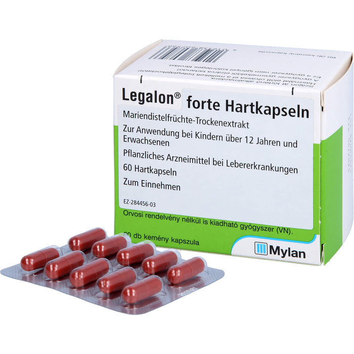 Legalon forte Eurim Hartkapseln bei Lebererkrankungen, 60 pcs. Capsules