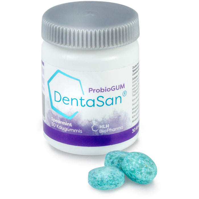 DentaSan ProbioGUM Spearmint probiotischer Kaugummi für die Mundflora, 30 pcs. Chewing gum