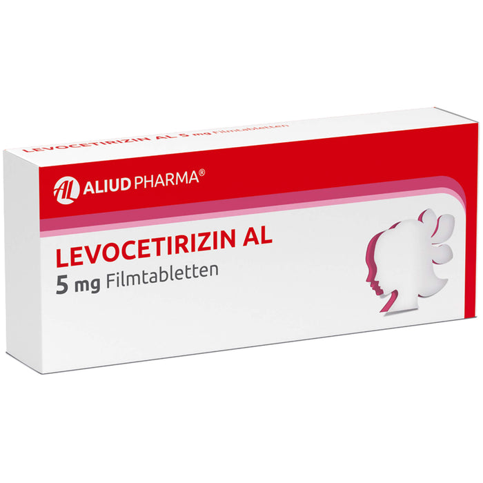 ALIUD PHARMA Levocetirizin AL 5 mg Filmtabletten bei Heuschnupfen, 20 pc Tablettes