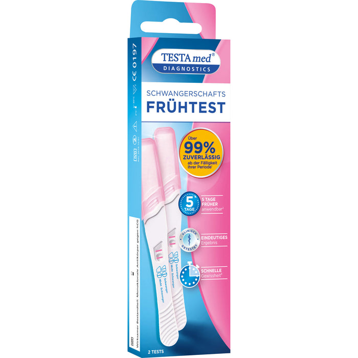 TESTAmed Schwangerschafts Teststeifen, 2 pc Test