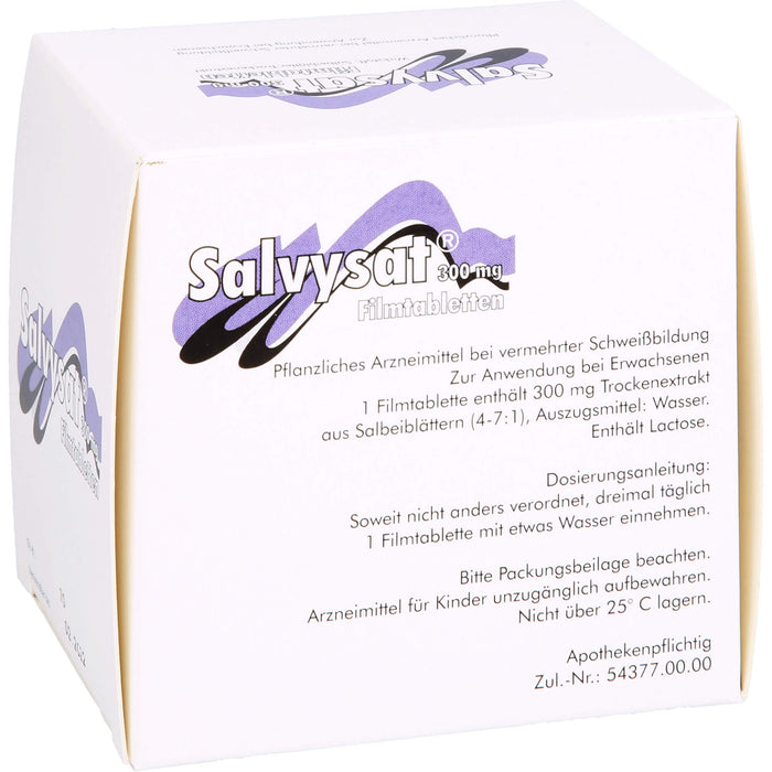 Salvysat 300 mg Filmtabletten bei vermehrter Schweißbildung, 90 pcs. Tablets