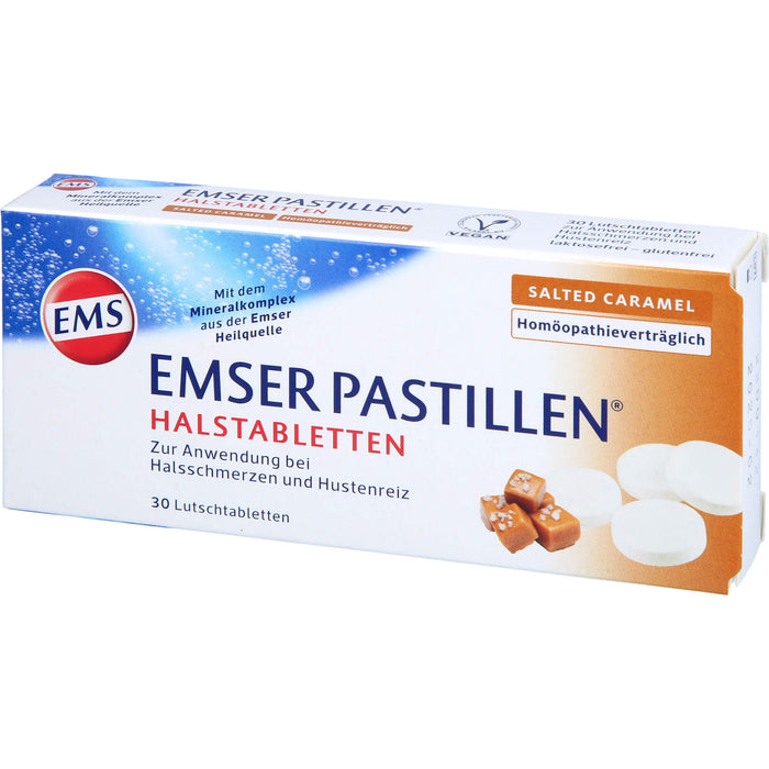 Emser Pastillen Halstabletten Salted Caramel, 30 pcs. Tablets