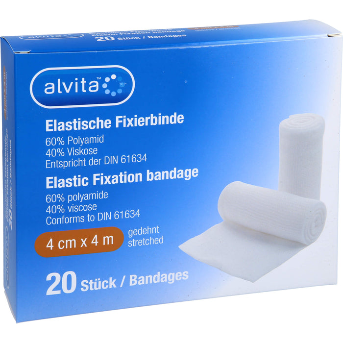 Alvita elastische Fixierbinde 4 cm x 4 m, 20 pcs. Bandage
