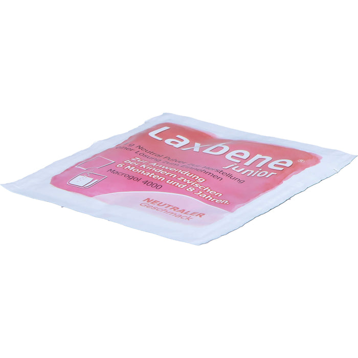 Laxbene Junior 4 g Neutral Pulver bei Kindern zwischen 6 Monaten und 8 Jahren gegen Verstopfung mit neutralem Geschmack, 50 pcs. Sachets
