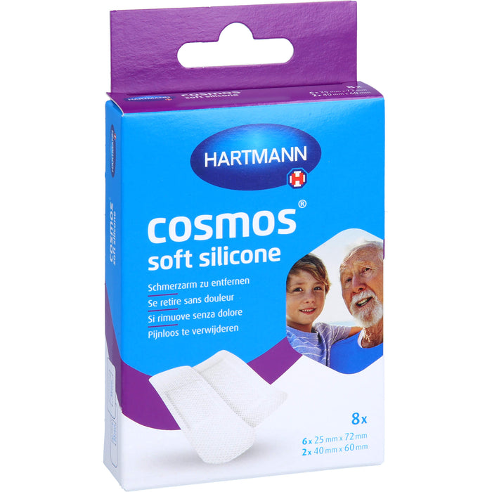 HARTMANN Cosmos Soft Silicone Pflasterstrips 2 Größen, 8 pcs. Patch