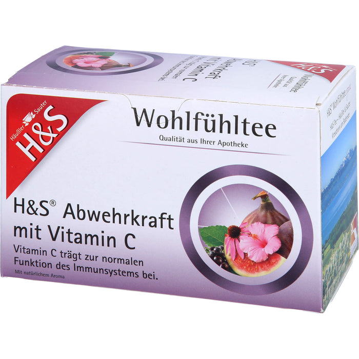 H&S Wohlfühltee Nr.68 Abwehrkraft mit Vitamin C, 20 St. Filterbeutel