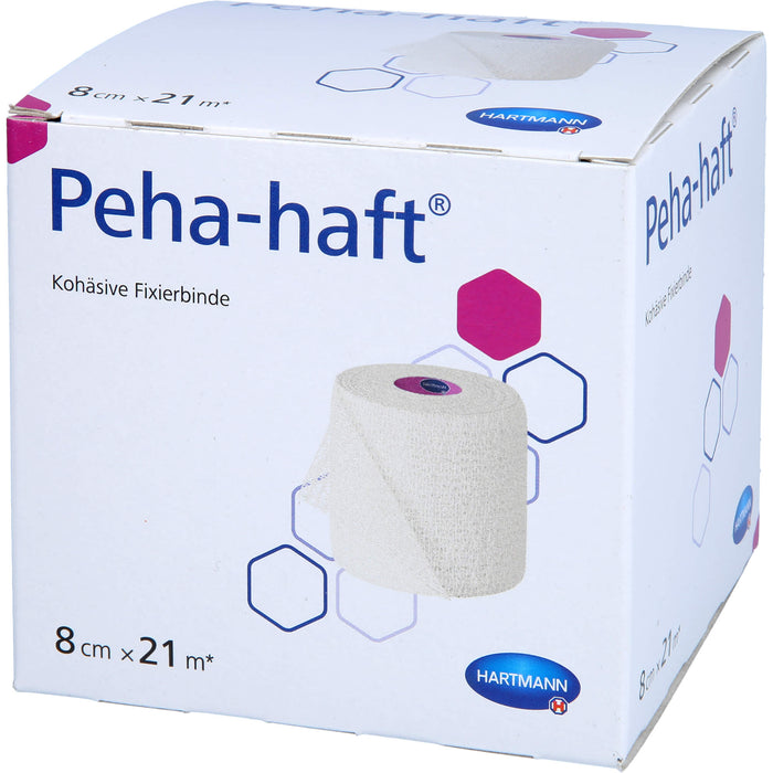 Peha-haft kohäsive Fixierbinde latexfrei 8 cm x 21 m, 1 pc Bandage