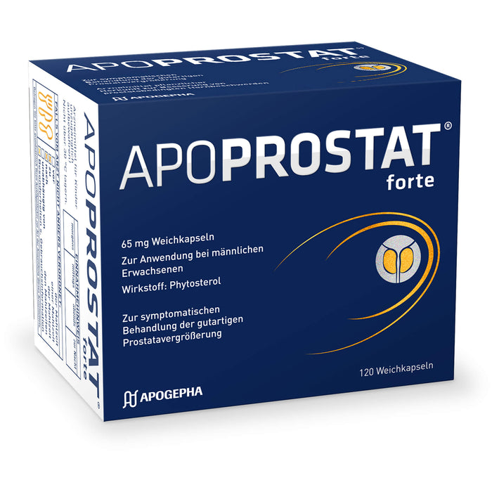 APOPROSTAT forte 65 mg Weichkapseln bei gutartigen Prostatavergrößerung, 120 pcs. Capsules