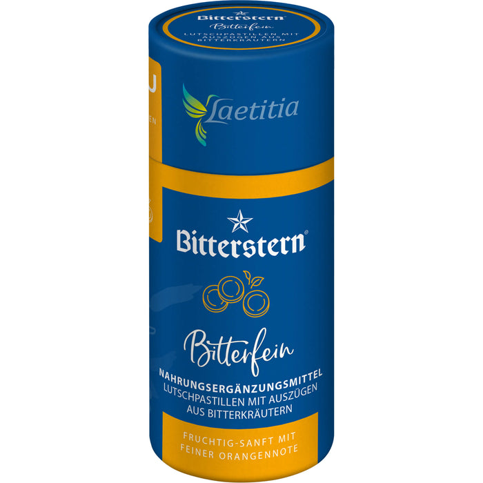 Bitterstern Bitterfein Lutschpastillen mit Auszügen aus Bitterkräutern, 90 g Pastilles