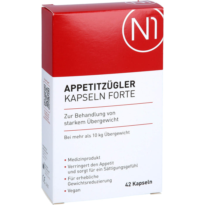 N1 Appetitzügler Kapseln Forte bei starkem Übergewicht, 42 St. Kapseln