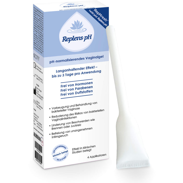 Replens pH normalisierendes Vaginalgel bei bakterieller Vaginose, 4 pc Paquet